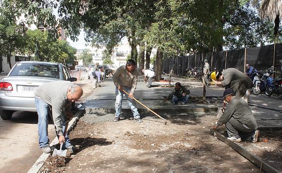 Obras en Plaza Belgrano