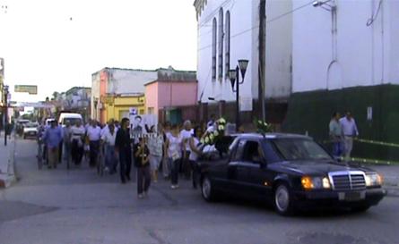 el pasado domingo en Monteros el entierro del militante de la Juventud Peronista Pedro `Popy´ Corroto