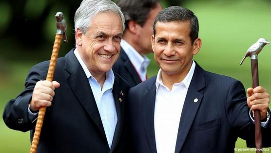 Piñera y Ollanta Humala acuerdan limites