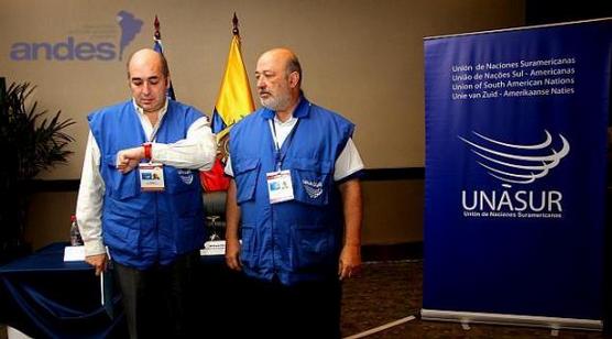 Delegación de Unasur en Quito (gentileza de Andes)