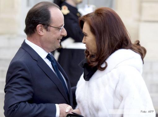 Cristina agradeció a Hollande el apoyo de Francia en negociaciones del Club de París