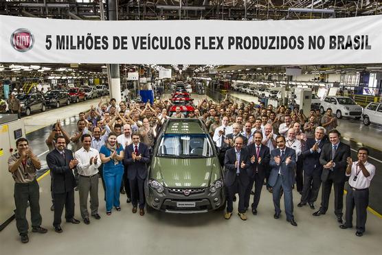 La producción de FIAT Brasil es descomunal