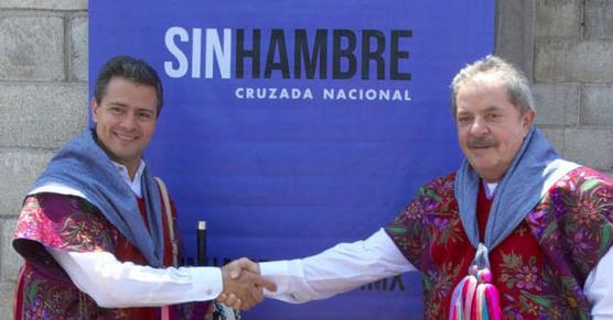 Lula y Peña Nieto, en lanzamiento de la Cruzada Nacional contra el Hambre