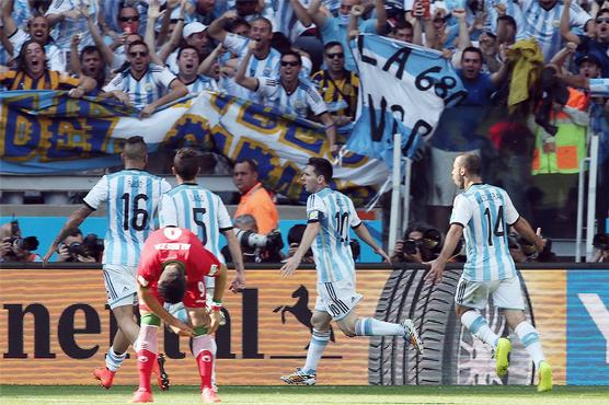 Gran festejo argentino