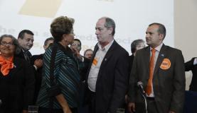 Rousseff y Ciro Gomes del Pros