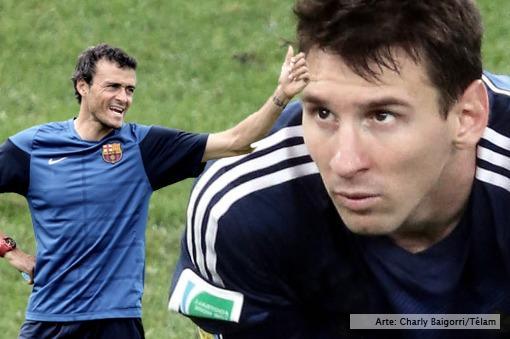 Messi y Enrique
