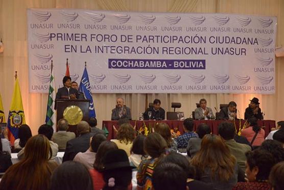 Morales abre las sesiones del Foro, ayer en Tiquipaya