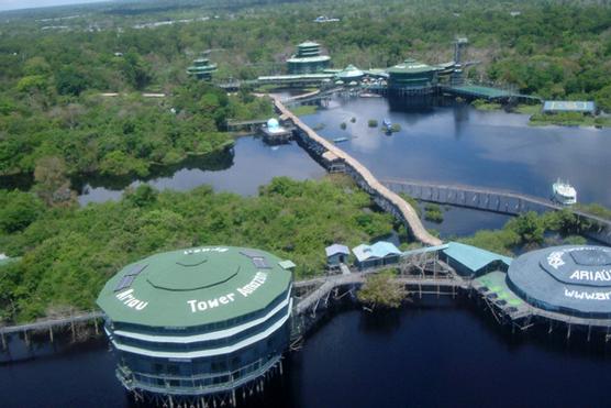 Un complejo hotelero en pleno Amazonas