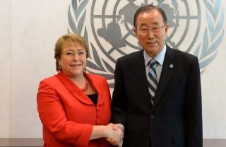 Ban Ki moon se entrevistó ayer con Bachelet