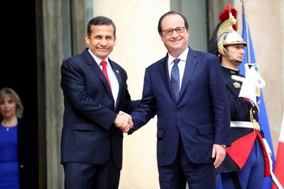 Humala y Hollande, hace dos meses durante un encuentro en Paris