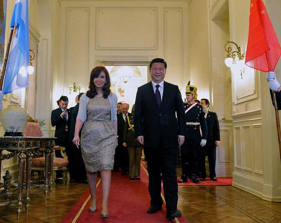 Cristina de Kirchner y Presidente  de China