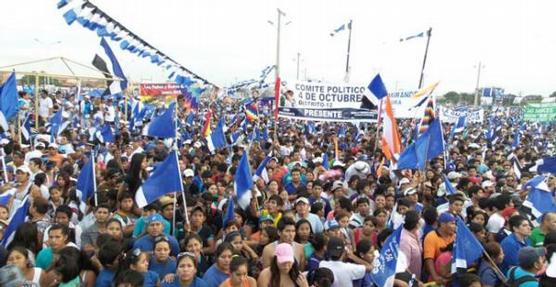Una multitud en el acto convocado por el MAS en Santa Cruz