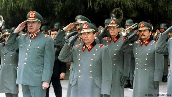 Pinochet y la cúpula militar durante la dictadura