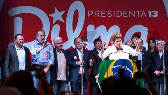 Dilma en su encendido discurso de anoche