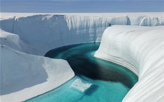 Impactante imagen de los hielos del Artico