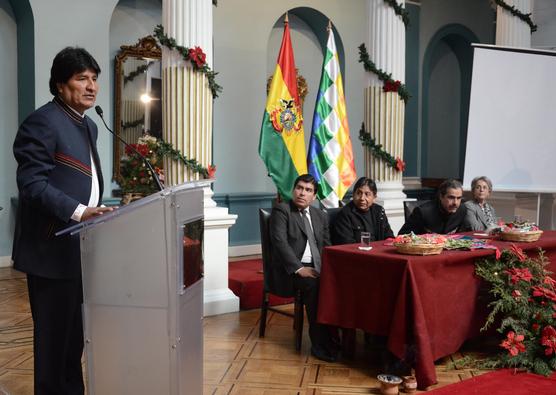 Evo Morales presidió la V Reunión de Embajadores en La Paz