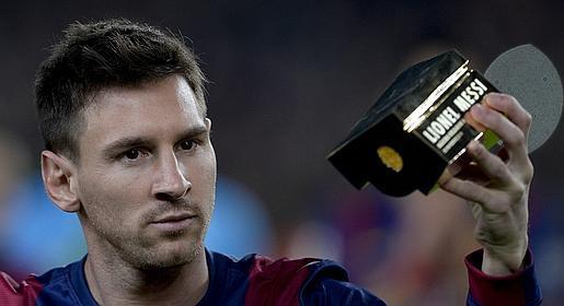 Messi y el trofeo al goleador histórico