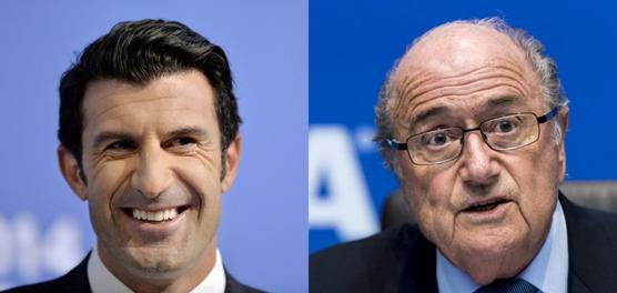 Figo y Blatter