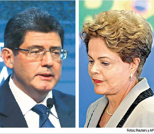 Rousseff y su ministro Levy, proveniente de las finanzas