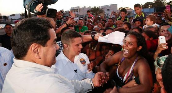 Maduro retribuye la calurosa bienvenida