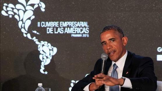 Obama se mostró distendido entre los empresarios