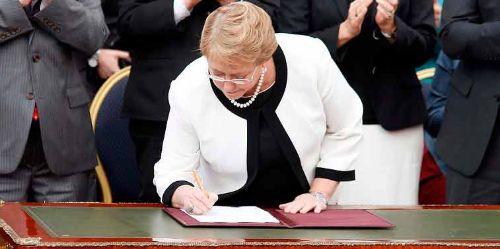 Bachelet firma publicación de nuevo dispositivo electoral