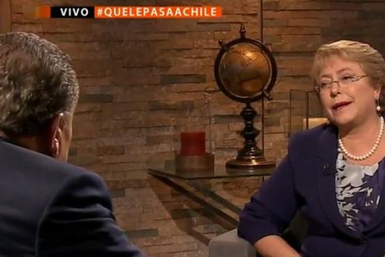 Inusual sinceramiento de Bachelet ante las camaras con Don Francisco