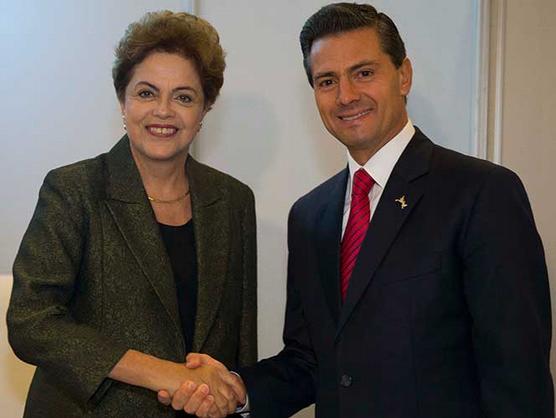 Rousseff visita Mexico para estrechar y fortalecer vínculos económicos y cooperación bilateral.