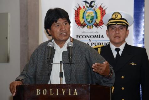 Evo Morales, ayer en La Paz