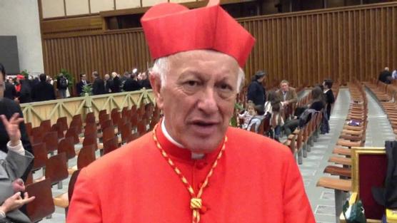 El cardenal, Ricardo Ezzati, ayer en Santiago