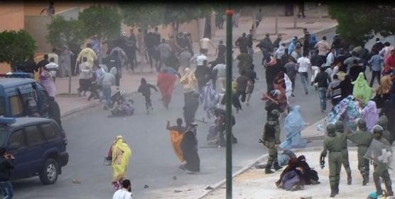 Policía marroquí reprime una movilización de militantes saharianos el pasado viernes