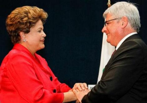 Rousseff y Janot durante el primer mandato