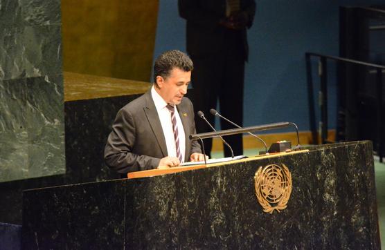 El embajador boliviano en la ONU, Sacha Llorenti 