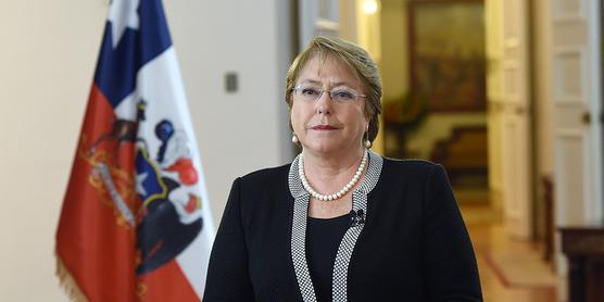 Bachelet durante el anuncio reformista