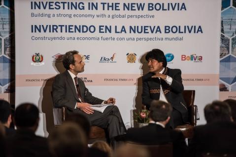 Morales en la cita de negocios invitado por Financial Time