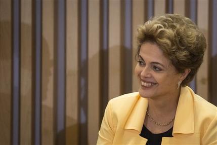Rousseff al inaugurar un museo, ayer en Río de Janeiro