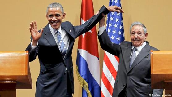 Obama y Castro, ayer en La Habana