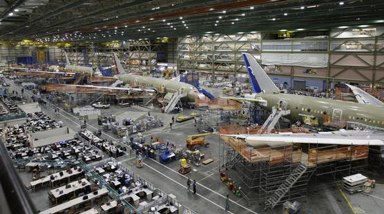 Lal fabrica de Boeing en Everett