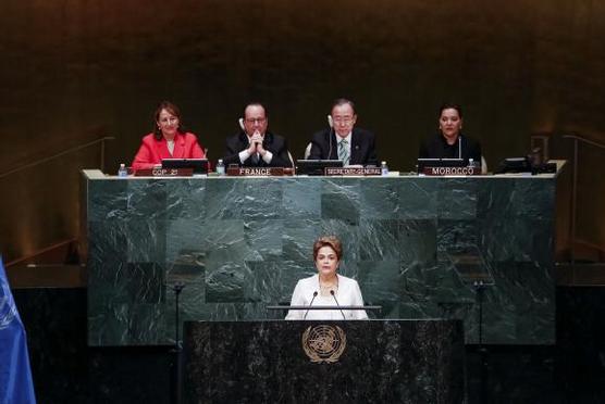 Rousseff habla en la sede de la ONU, ayer