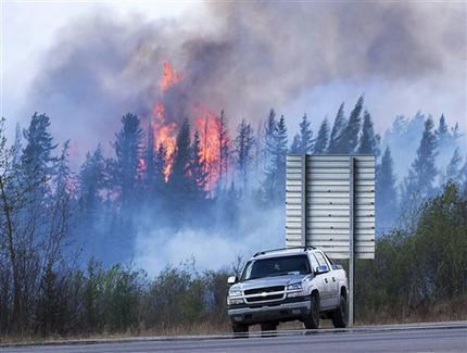 El incendio forestal desastroso en Canadá