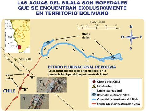Infografía que demuestra que se trata de un manantial boliviano