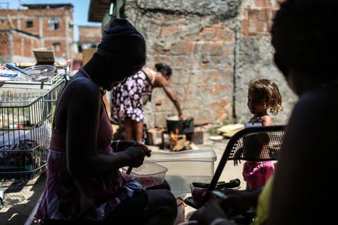 Una favelal en las cercanías del Maracaná