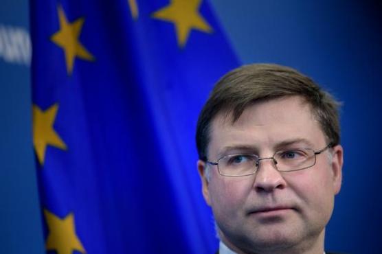 El vicepresidente de la Comisión Europea encargado del euro, Valdis Dombrovskis