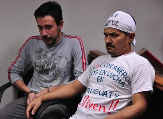 Los campesinos condenados  Nestor Castro  y Rubén Villalba 