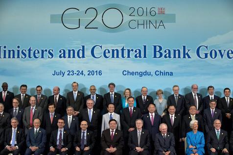 Reunión de ministros de finanzas y gobernadores de bancos centrales del G20 en Chengdu, centro de China.