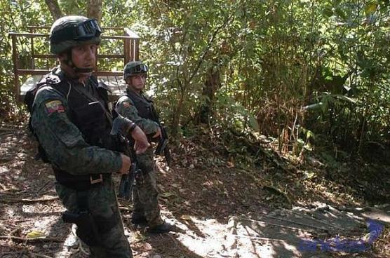 Militares antinarcóticos ecuatorianos