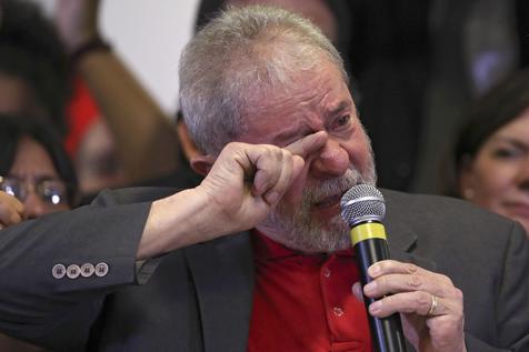 Lula en su primera reaparición publica, ayer