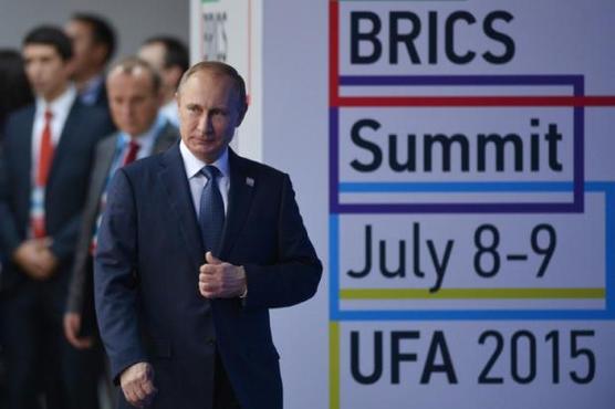 Putin, durante la cumbre de los BRICS, el año pasado