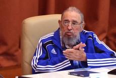 Fidel durante el último Congreso del PC cubano