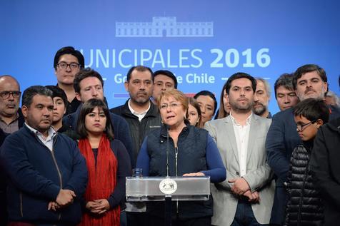 Bachelet tras elecciones municipales en Chile 